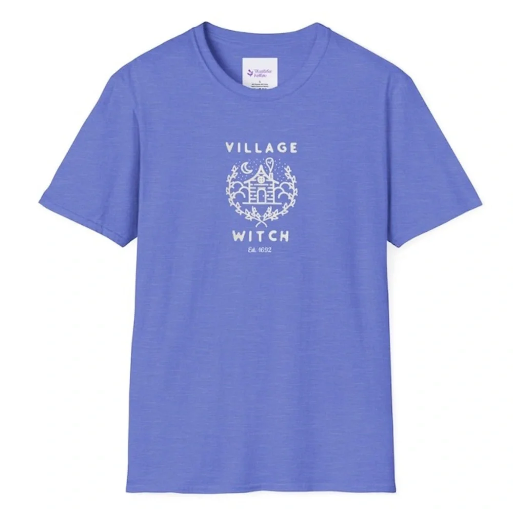 Village Witch Salem 1692 Halloween Unisex Softstyle T-Shirt Brand New Size Small - Picture 7 of 10